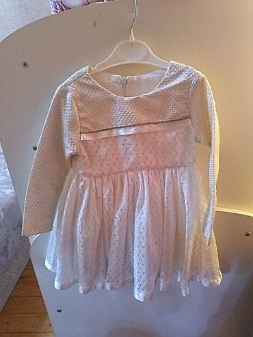 Qız uşağı üçün zərif paltar - Rəng: krem/ivori - Uzun qollu lalafo.az -da Qız uşağı üçün zərif paltar - Rəng: krem/ivori - Uzun qollu