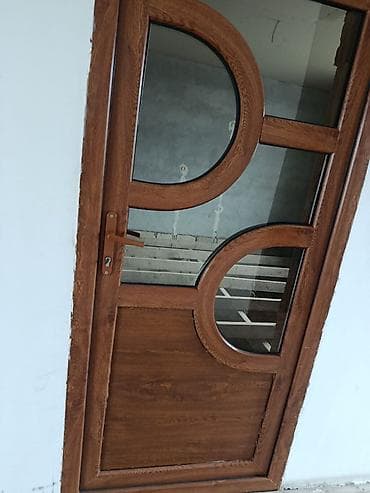 alize puffy qiyməti: Taxta dizaynlı giriş qapısı - Material: ağac teksturalı bərk — 1