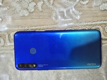 tecno spark: Tecno Spark 4 Lite, 32 ГБ, цвет - Голубой, Отпечаток пальца, Две SIM карты, Face ID — 1