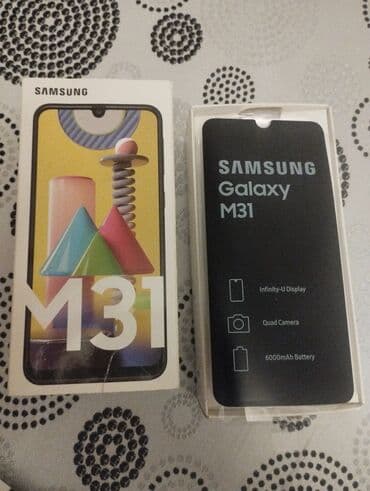 samsung s24 mini qiymeti: Samsung Galaxy M31, 128 GB, rəng - Qara, Barmaq izi — 1