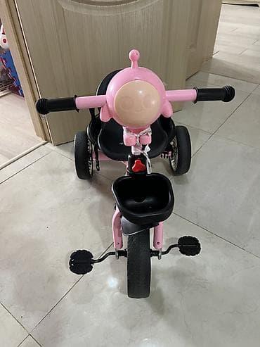 4 teker velosiped: Uşaq üçtəkərli velosiped – Kidilo, çəhrayı Xüsusiyyətlər: - 3 təkərli — 1