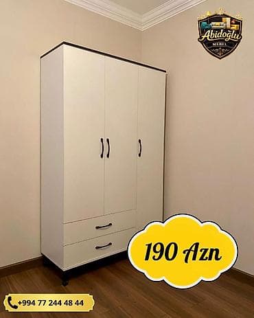 seyf dolab: Yeni, 3 qapılı, Siyirməli, Bej, Açılan, Düz dolab — 1