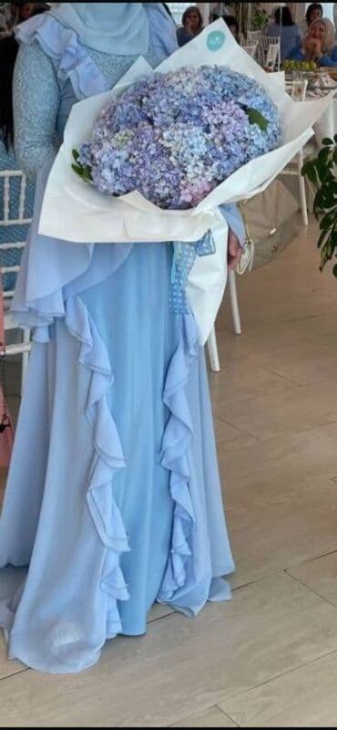 смарт рич кофе для похудения: 3 ədəd özəl dizayn maxi don dəsti 1) Açıq mavi şifon maxi don - Zərif — 7