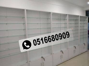 Mağaza üçün vitrin və Vitrin mebellərin hazırlanması Hər növ vitrin