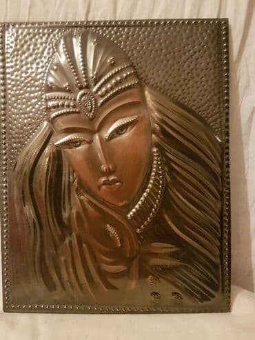 idmana aid sekiller çəkmək: Çekanka - suvenir. (Девушка с джейраном). Təzə. Ölçüsü - 28 x 21 sm — 6