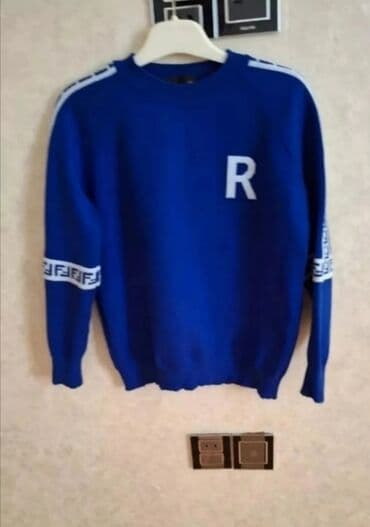 Köynəklər: Sviter, Fendi, XL, rəng - Mavi — 3