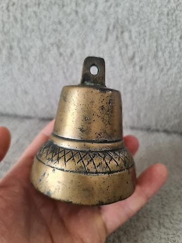 nar ceken: Bürünc dekorativ zəng - Material: tökmə bürünc - Rəng: antik qızılı — 3