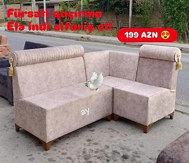 metbex mebli: Künc divan, Yeni, Açılmayan, Bazasız, Parça — 1