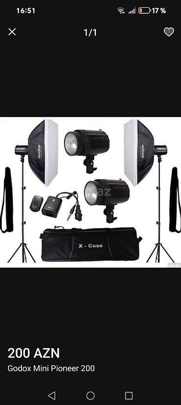 azercell gigamax tarifi: Godox Mini Pioneer 200 studiya işıqlandırma dəsti Məhsul: Godox Mini — 2