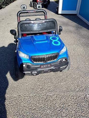 Uşaq üçün elektrikli motosiklet – sport dizayn - Rəng: mavi-ağ, sport — 9