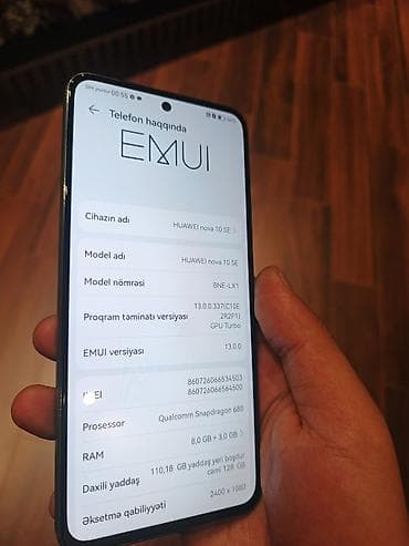ipon se: Huawei Nova 10 SE, 128 GB, rəng - Gümüşü — 1