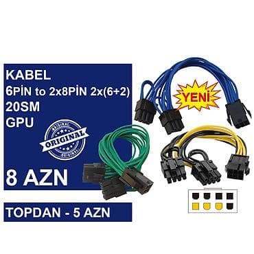 Kabellər "6PİN FEMALE to 8PİN MALE Original" MƏHSULLAR TAM — 7