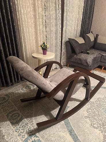 mudir kreslosu: Kreslo-kaçalka, Vеlur parça — 7