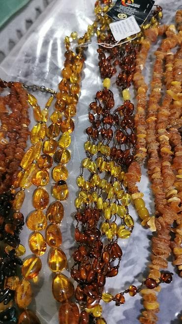 Личные вещи: Təbii kəhrəba bəzək əşyaları kolleksiyası - Kəhrəba boyunbağılar — 4