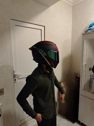 электроскутер купить в баку: Moto kaska – tam üzlü (full-face) sport üslubunda Xüsusiyyətlər: Çənə — 4