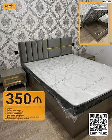 Çarpayı – açılan, bazalı model Ölçü: 160 × 200 sm Mexanizm: Açılan