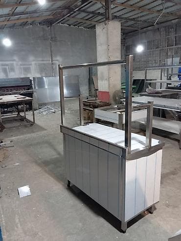 https:promo.bizon.az: Paslanmayan poladdan hazırlanmış servis köşkü/tezgah - Material — 1