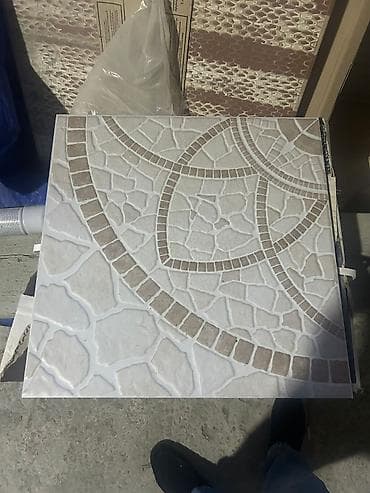 balka: Amin Tile Co. keramika plitələri – 45x45 sm ölçü. - Model: daş — 1