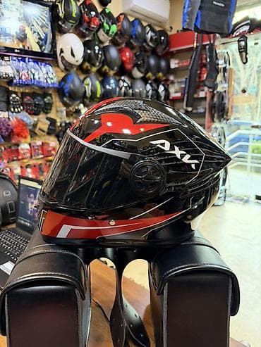 kask debilqe: AXX tam üzlü motosiklet dəbilqəsi - Tip: Full-face (vizorlu) — 3