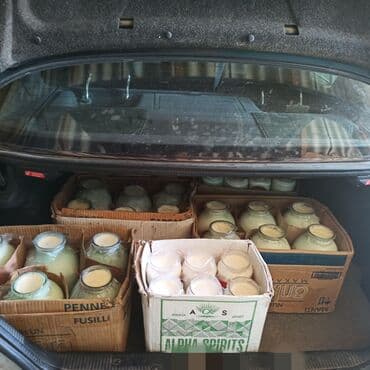 zeytun yağı: 3 kq balon --4 m 50 qəpik (qatiq-sud) 600 qr banka-1m 30 qəpik — 7