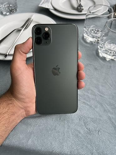 IPhone 11 Pro Max, 256 GB, Matte Midnight Green, Simsiz şarj, Face ID lalafo.az -da IPhone 11 Pro Max, 256 GB, Matte Midnight Green, Simsiz şarj, Face ID