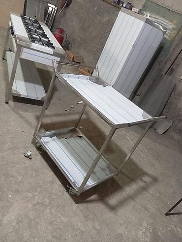 Serviz arabası paslanmaz metaldan 80*60*85olcudədi hər ölçüyə uyğun — 1