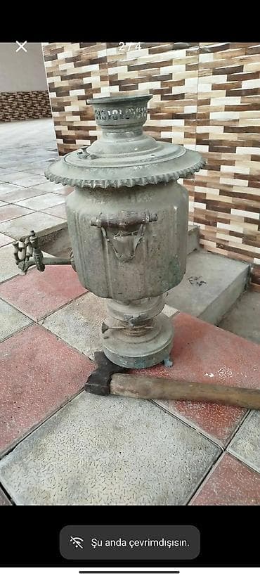 kolleksiya aliram: Antik samovar – mis kohnə iran 10 litrə - Material: bürünc/metal — 2