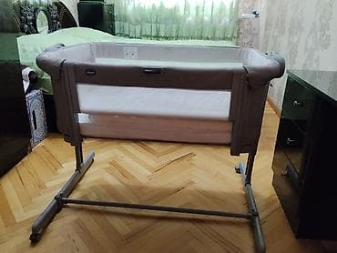 mebel original: Chicco Next2Me tipli beşik/yan beşik - Brend: Chicco - Rəng: bej-boz — 1