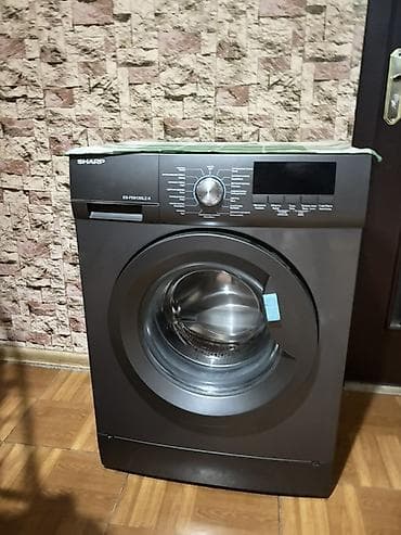 vozol 6 k: Sharp ES-FE8120Z-S paltaryuyan maşın - Ön yükləməli, paslanmayan — 2