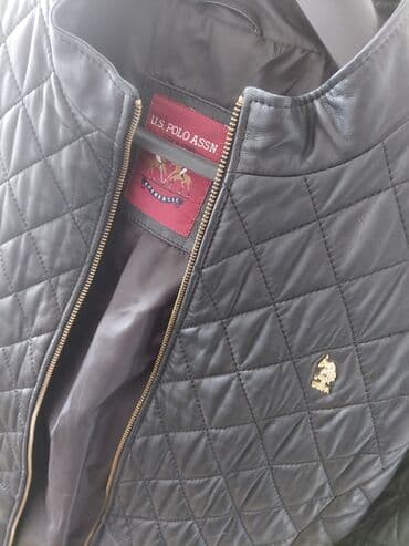 кожаная куртка: Кожаная куртка, Us Polo Assn, M — 2