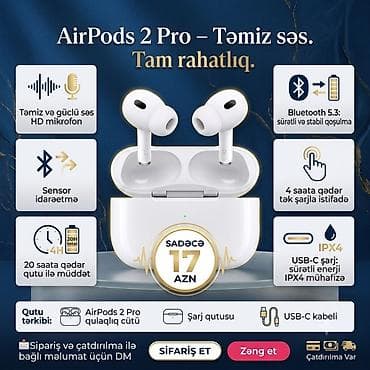 Новый Беспроводные (Bluetooth) Наушники, Apple, цвет - Белый