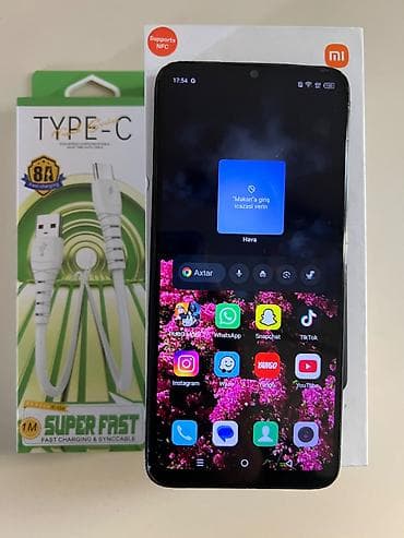 borofone be28 plus: Infinix HOT 30i, 128 GB, rəng - Göy, Düyməli, Sensor — 10