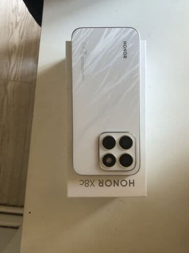 mingecevir telefon satisi: Honor X8, 128 GB, rəng - Ağ, Barmaq izi — 9