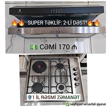 stayaşi pec: Комбинированная плита Встраиваемая, 4 конфорки, Новый — 3