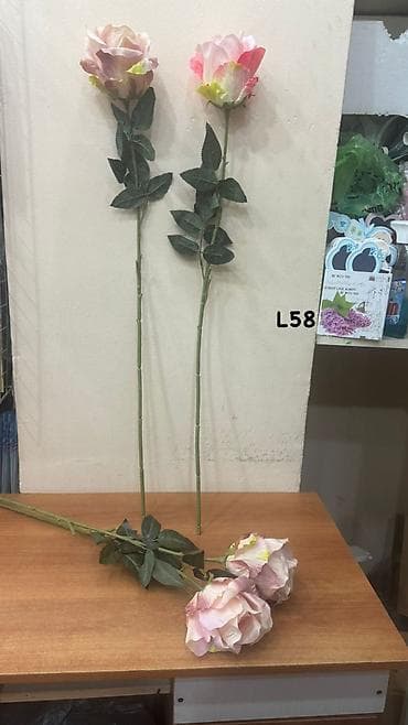 dekor suni guller: Süni pion gülləri – L9 - Rənglər: krem, ağ, açıq-sarı, tünd — 8