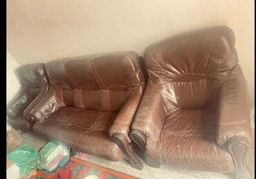 диван и 2 кресла мягкая мебель: İşlənmiş, Klassik divan, 2 kreslo, Divan — 4