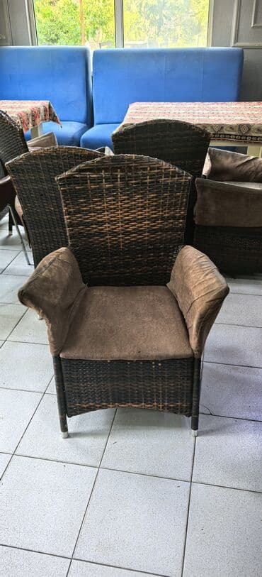 барные стулья со спинкой: Кресло, Ткань — 2