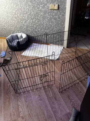 pişik yuvası: Heyvan üçün metal oyun məkanı (playpen) - Material: toz boya ilə — 5