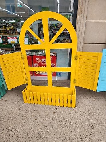 Şəkillər, tablolar: Dekorativ taxta “pəncərə” kompozisiyası – qapalı və açıq məkanlar üçün — 2