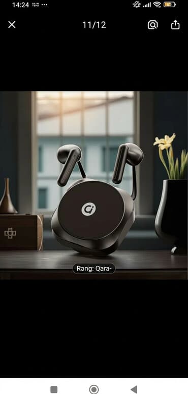 Микрофоны: Беспроводные (Bluetooth) Наушники, цвет - Черный — 1