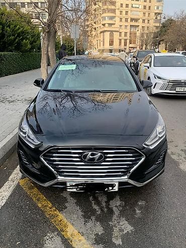 ucuz scooterlar: Hyundai Sonata sedan - Korpus rəngi: qara, xrom detallı iri ön — 10