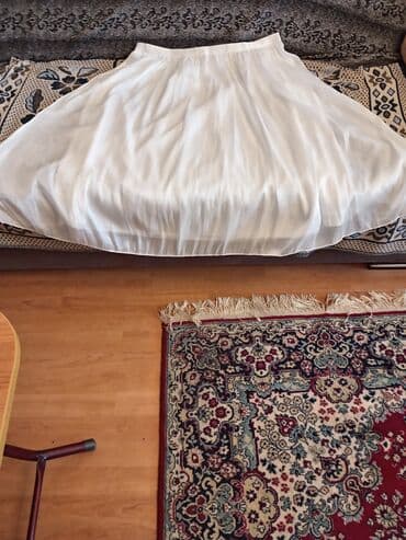 ağ ətəklər: Mini Ətək, Şifon, 2XL — 3