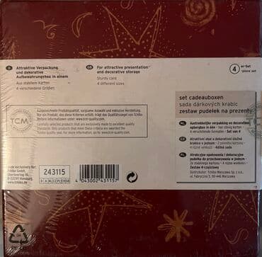 qutular: Hədiyyə qutusu, Yeni, rəng - Qırmızı, Ünvandan götürmə — 2