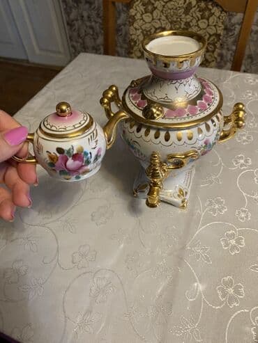 Çay dəsti, rəng - Ağ, Farfor