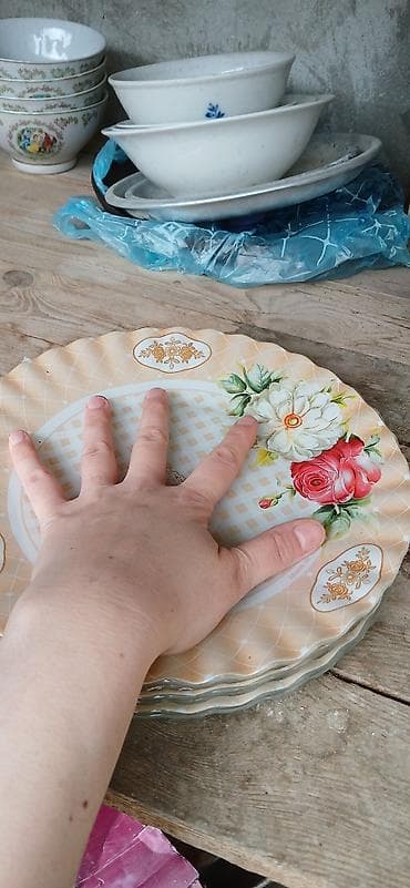 serviz destleri: Nahar dəsti, rəng - Bej, 6 nəfərlik — 2