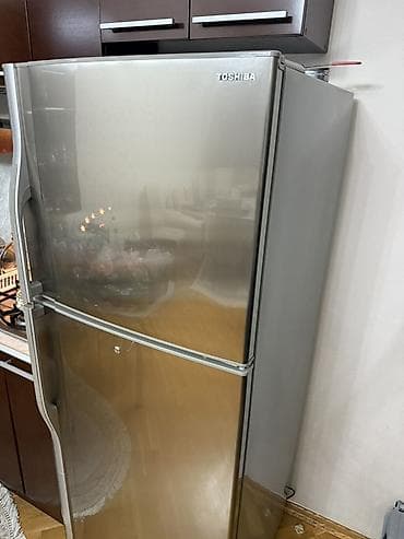 ev soyudan: 2 qapılı Toshiba Soyuducu Satılır, rəng - Gümüşü — 3