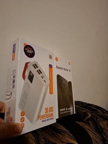 kiridit telefonlar: Redmi Note 14, 256 GB, rəng - Göy, Zəmanət, Düyməli, Sensor — 1