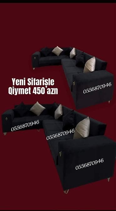 ikili carpayi: Künc divan, Yeni, Açılan, Bazalı, Parça, Şəhərdaxili pulsuz çatdırılma — 3