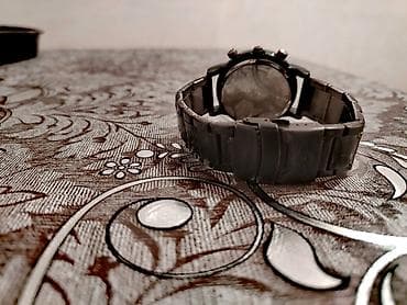 Мужская обувь: Наручные часы, Emporio Armani, цвет - Черный — 4