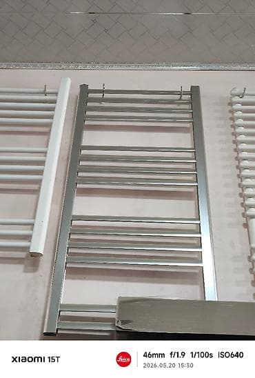 suşilka: Paslanmayan poladdan şaquli dəsmal radiatoru (hamam üçün). - Rəng — 1